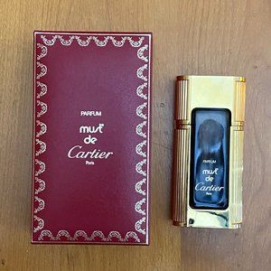 Must de Cartier EMPTY Vintage 1981 Parfum Bottle